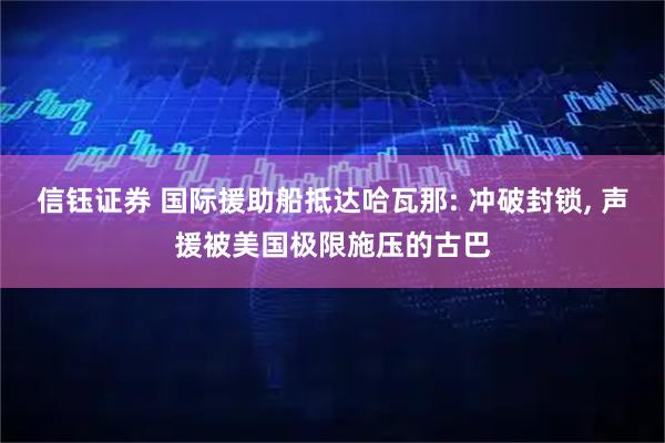 信钰证券 国际援助船抵达哈瓦那: 冲破封锁, 声援被美国极限施压的古巴